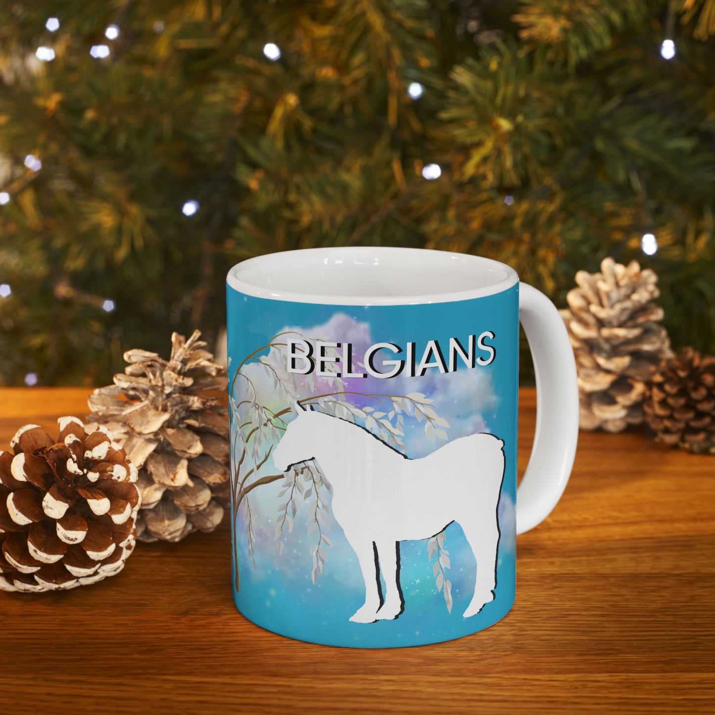 Mug Ceramic, (11 0z) Belgian Draft Horses